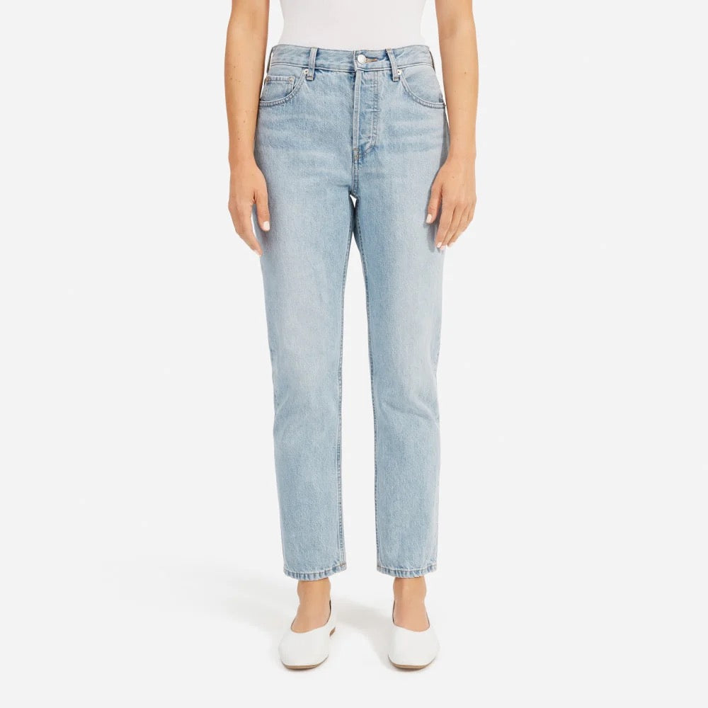Everlane 90s Cheeky Jeans in Vintage Sunbleached Blue | Size 26 Ankle