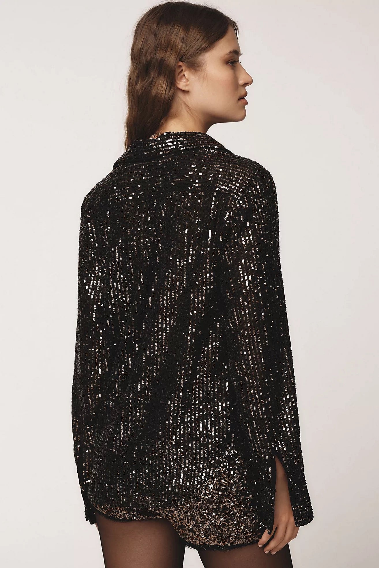 NWT Anthropologie Sunday in Brooklyn The Remie Sequin Buttondown | Size Small