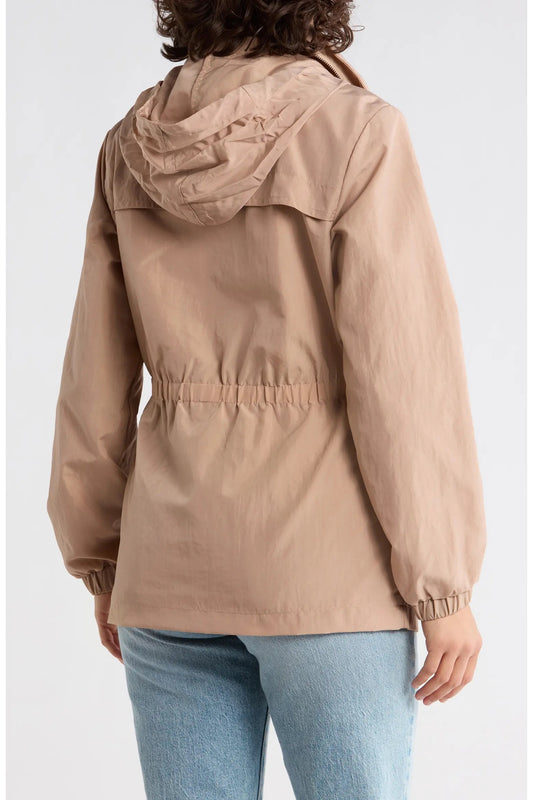 Tart Collections Verena Hooded Jacket in Tan | Size Small